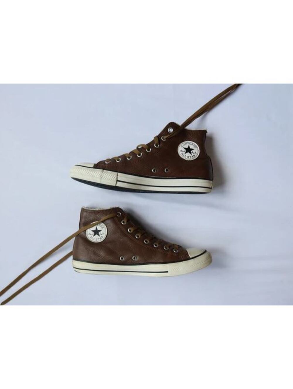 Converse Chuck Taylor All Star J Hi Leather Sneakers Brown Rare Men’s 10 W12